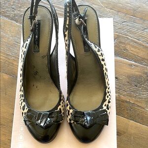 Bandolino Black and Animal Print Women's Shoes